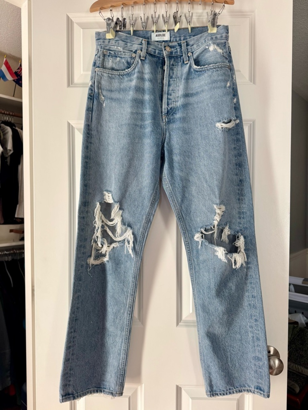 Agolde Light Blue Denim 90’s Jeans, size 26